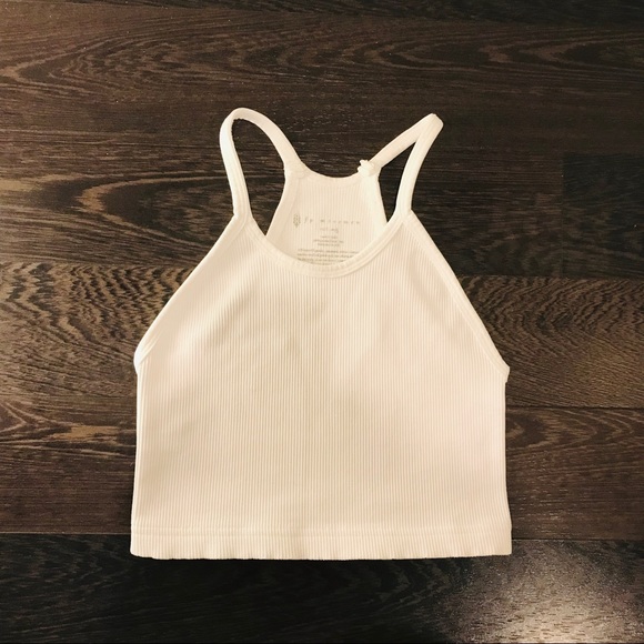 Free People Cropped Tank M/L in White - Picture 4 of 7